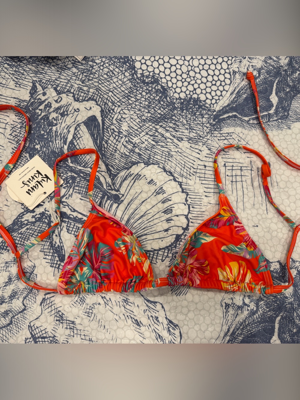 Kulani Kinis Tiki Tahiti Triangle Bikini Top